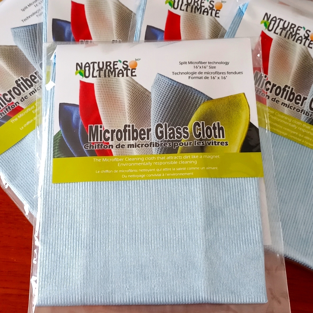 Microfiber Glass Cleaning Cloth by Nature's Ultimate